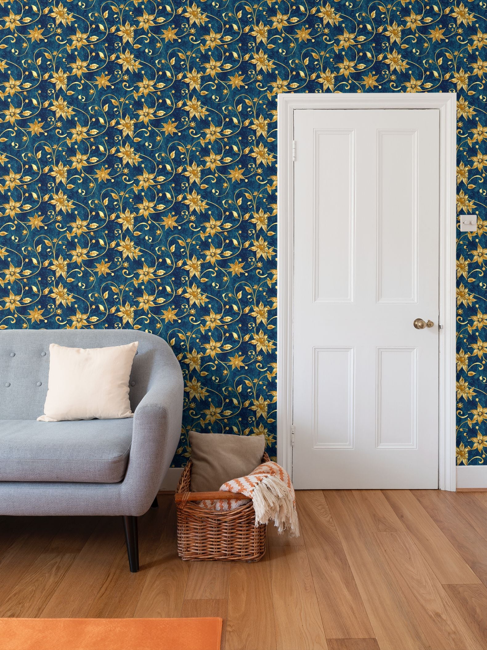Premium Vintage Wallpaper William Morris Inspired