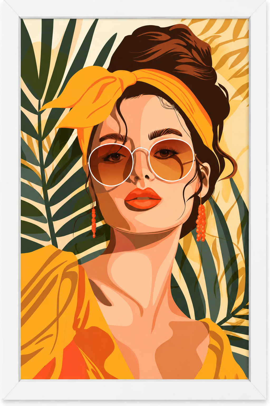 Framed poster