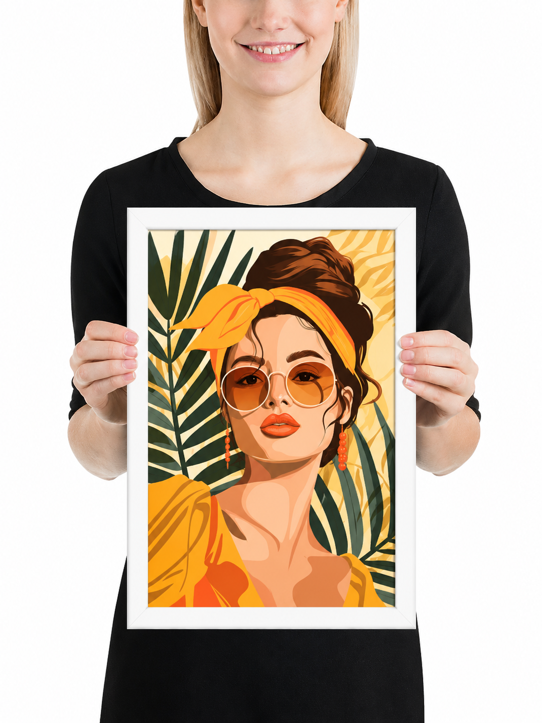 Framed poster