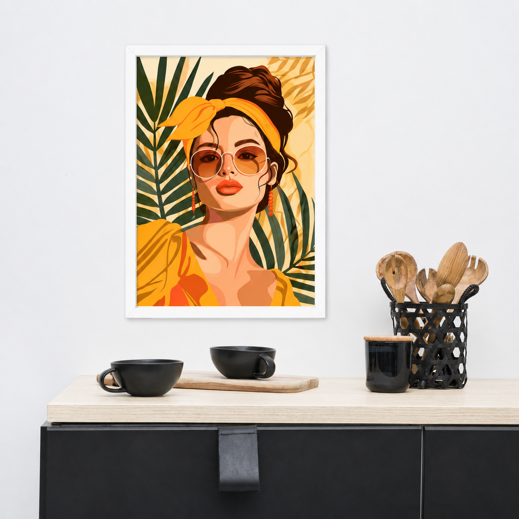 Framed poster