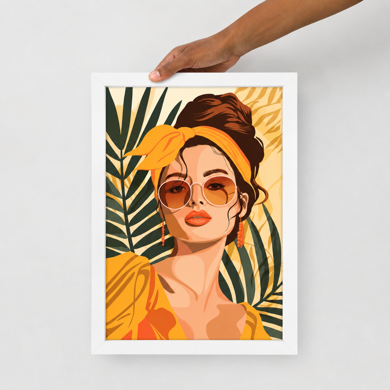 Framed poster