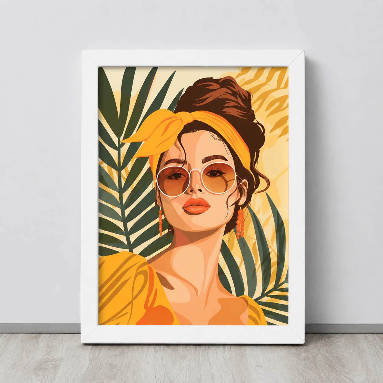 Framed poster
