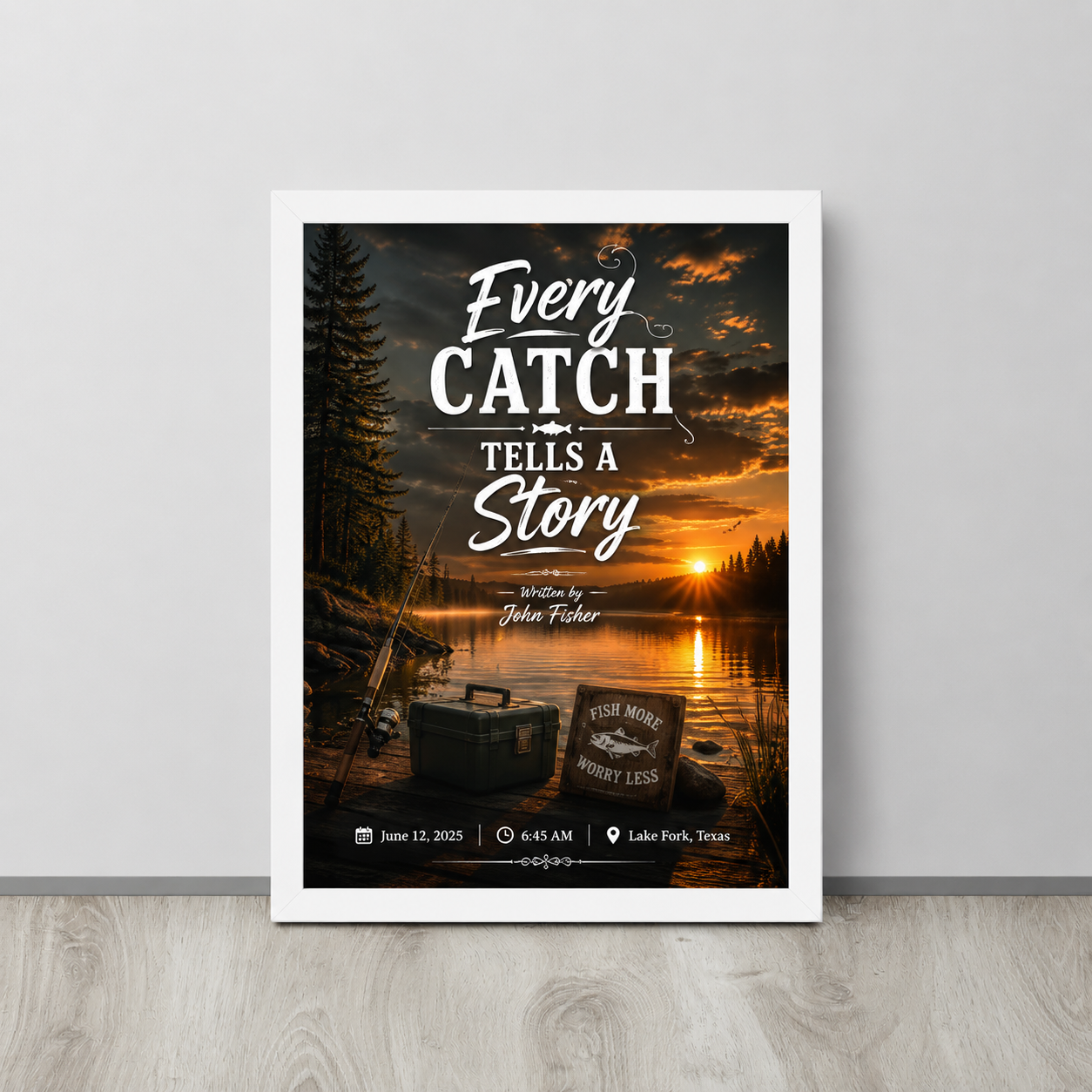 Framed poster