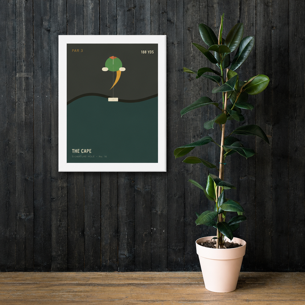 Framed poster