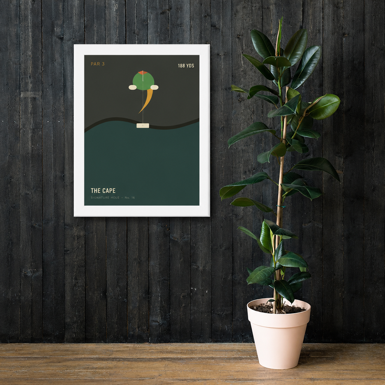 Framed poster