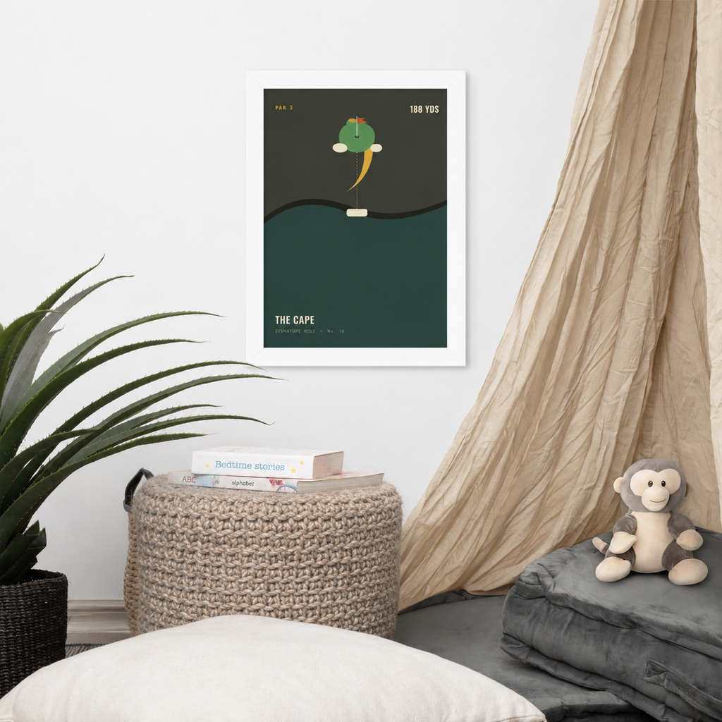 Framed poster