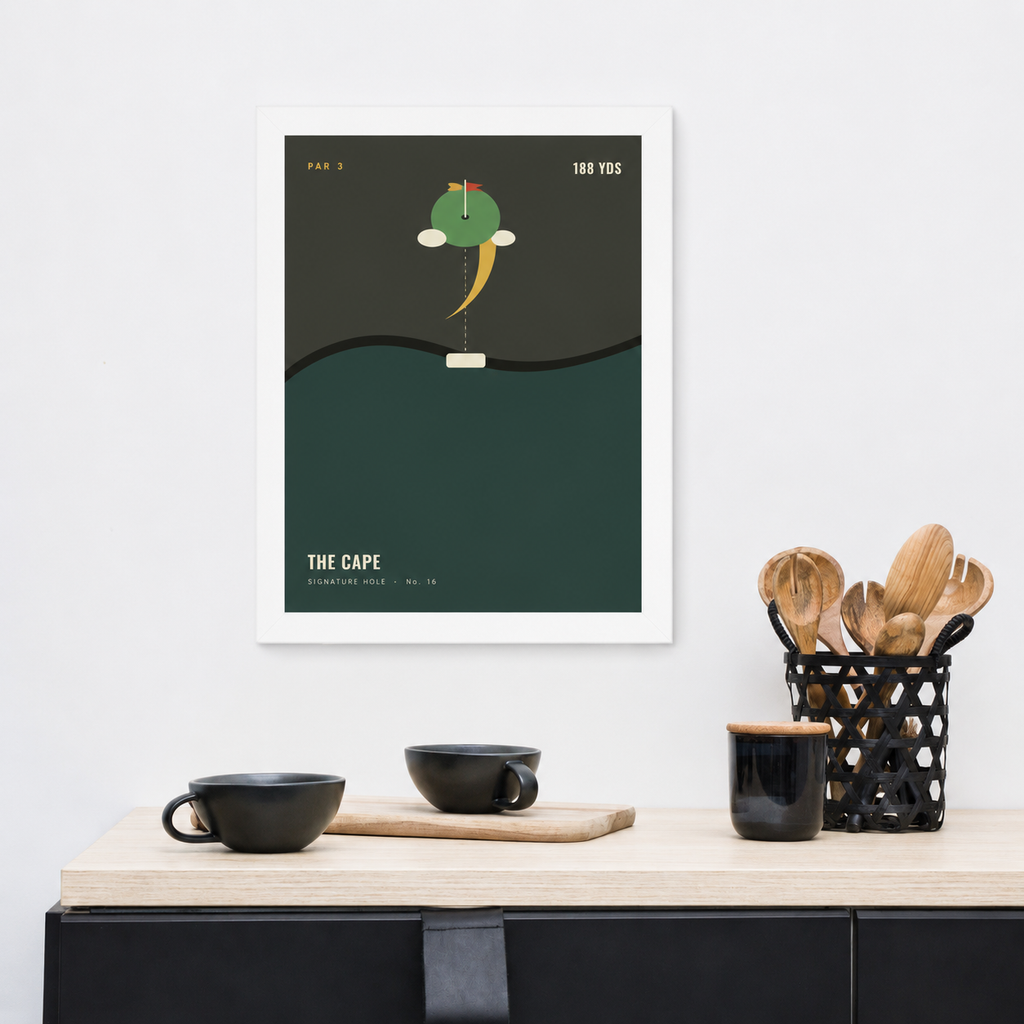 Framed poster