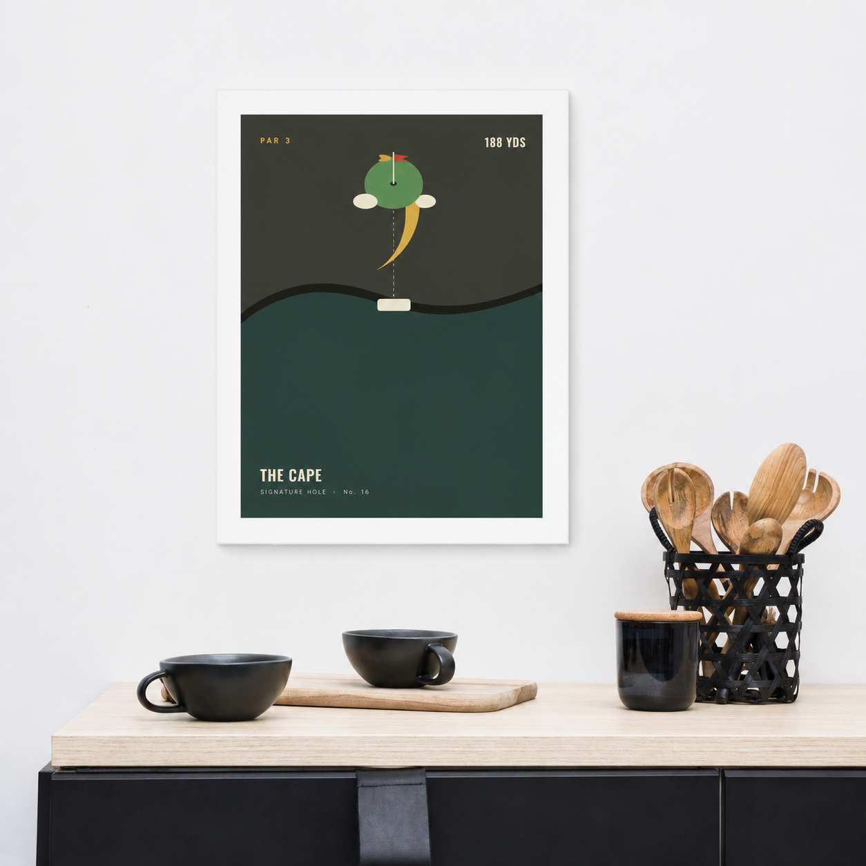 Framed poster