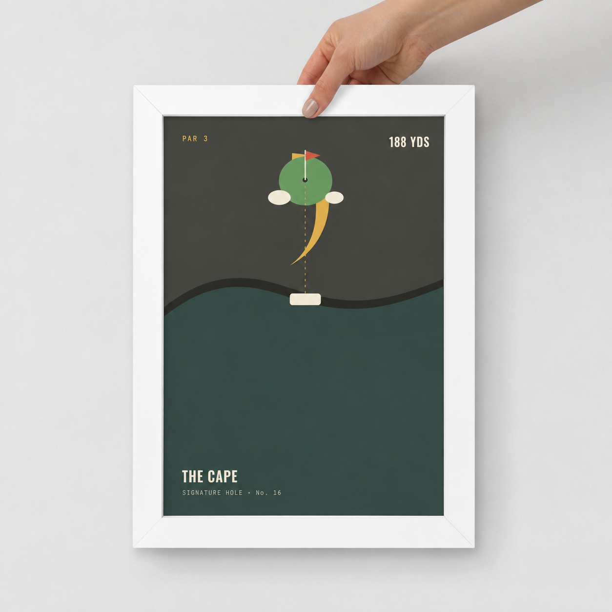 Framed poster