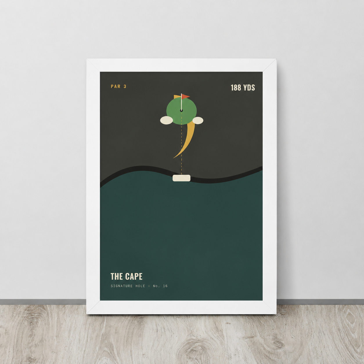 Framed poster