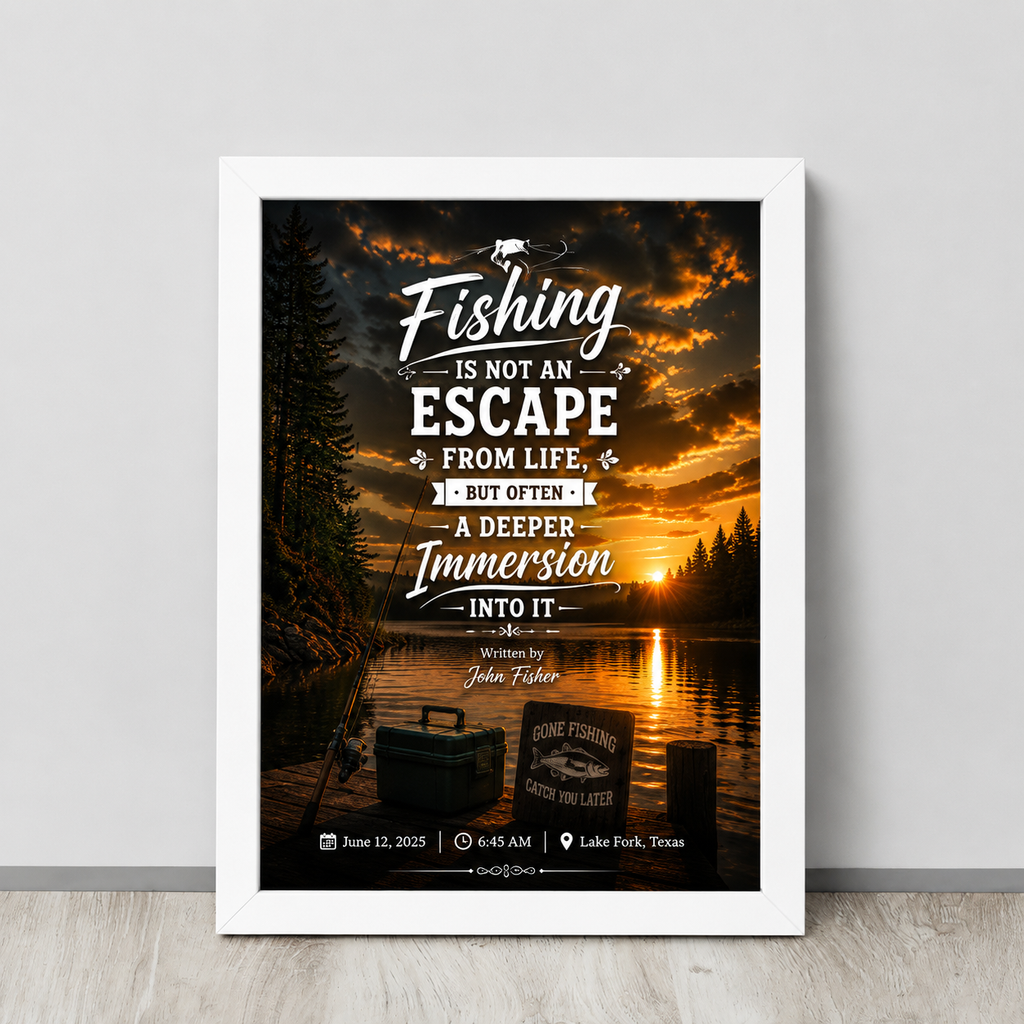 Framed poster