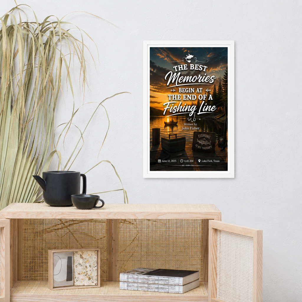 Framed poster