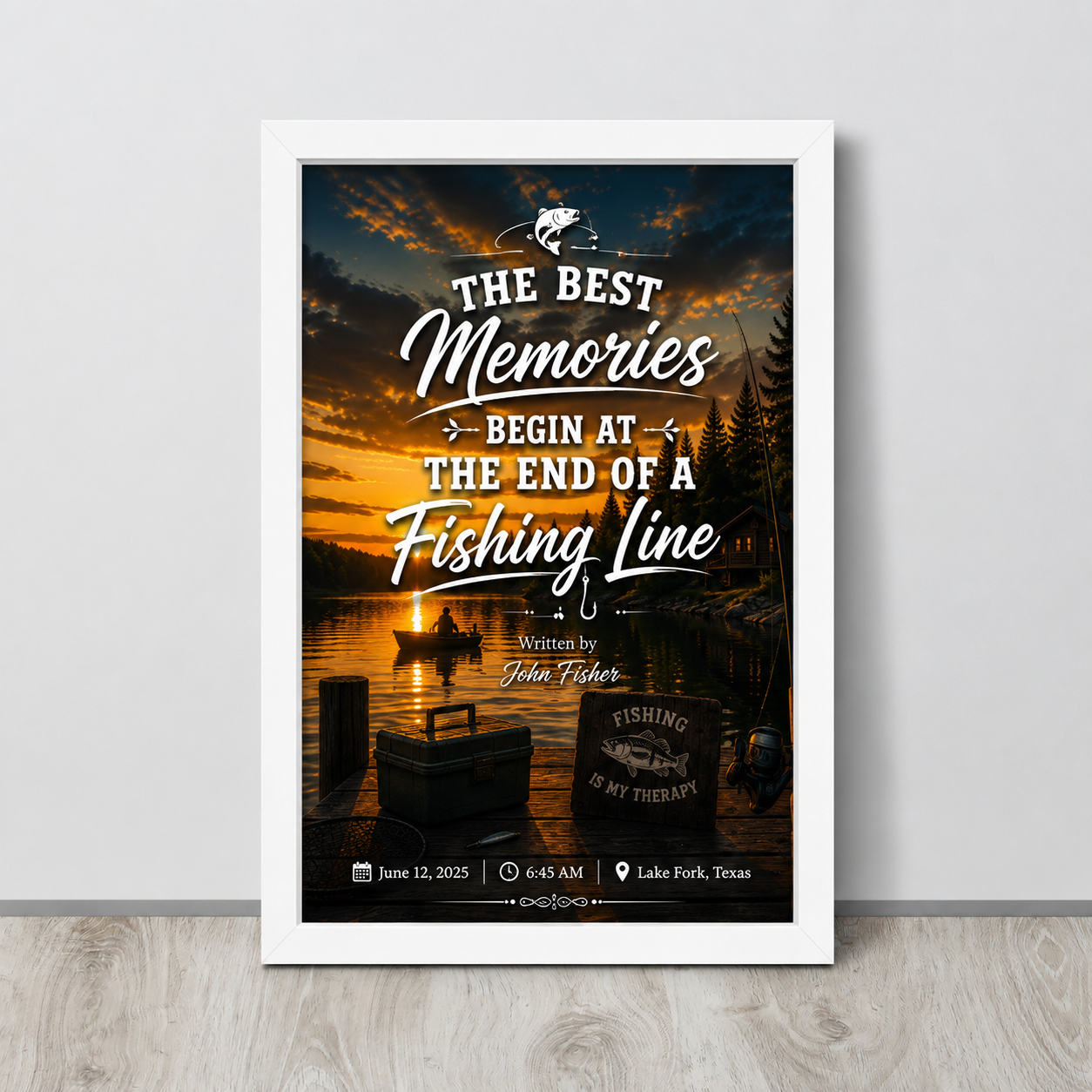Framed poster