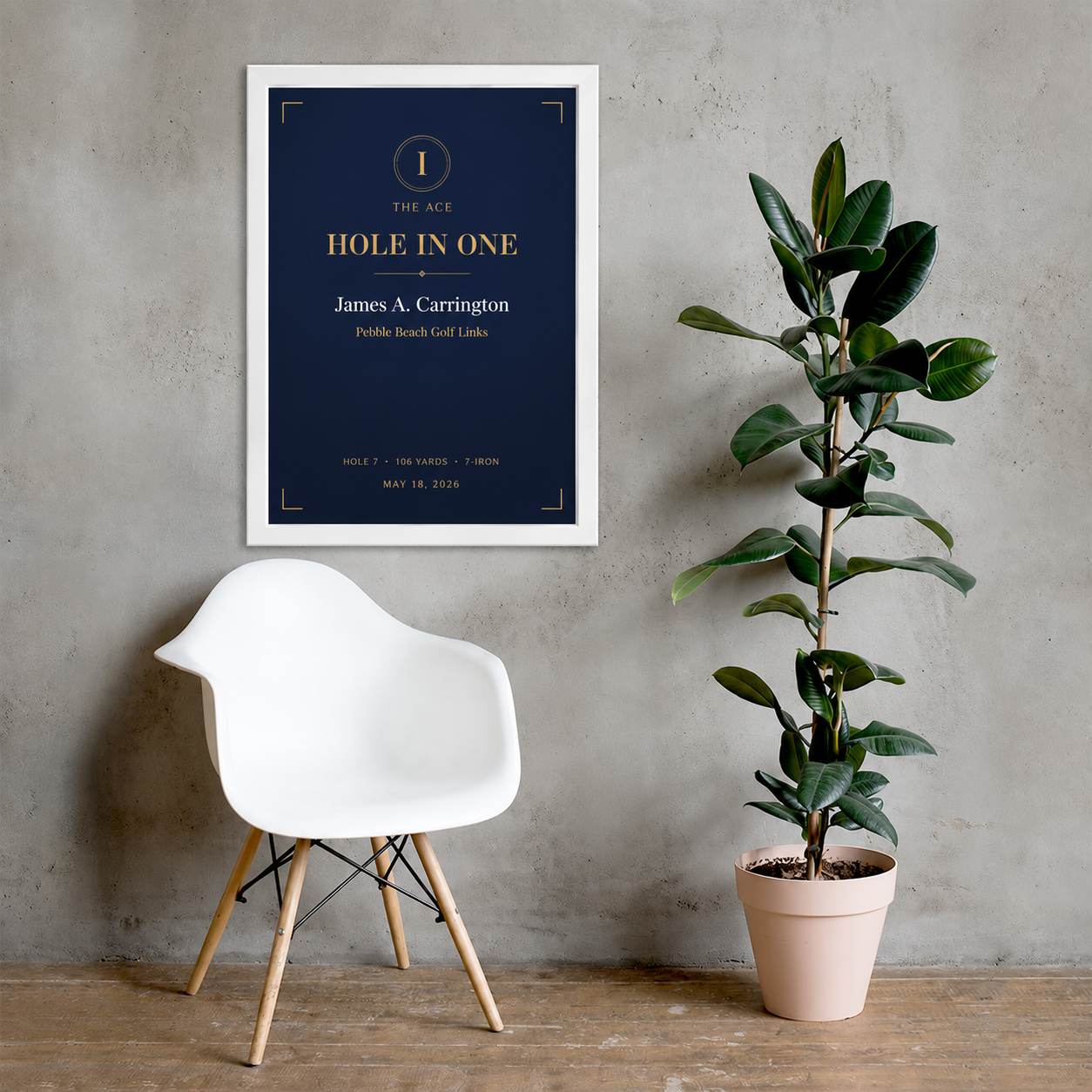Framed poster