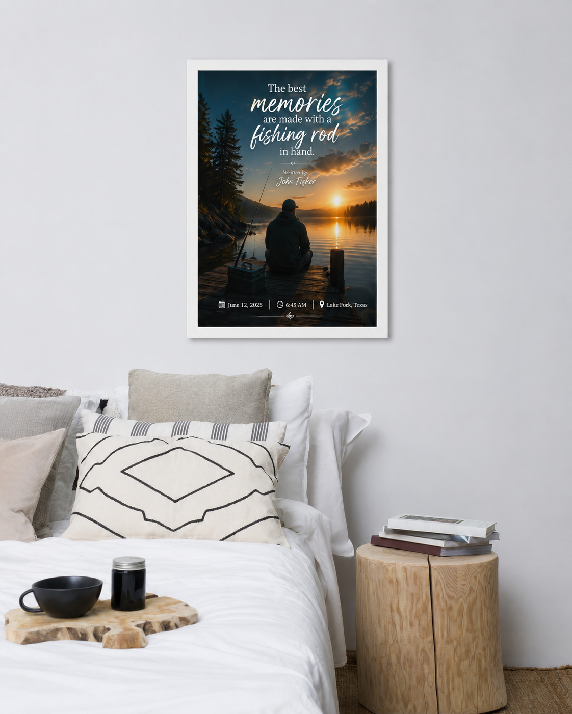 Framed photo paper poster