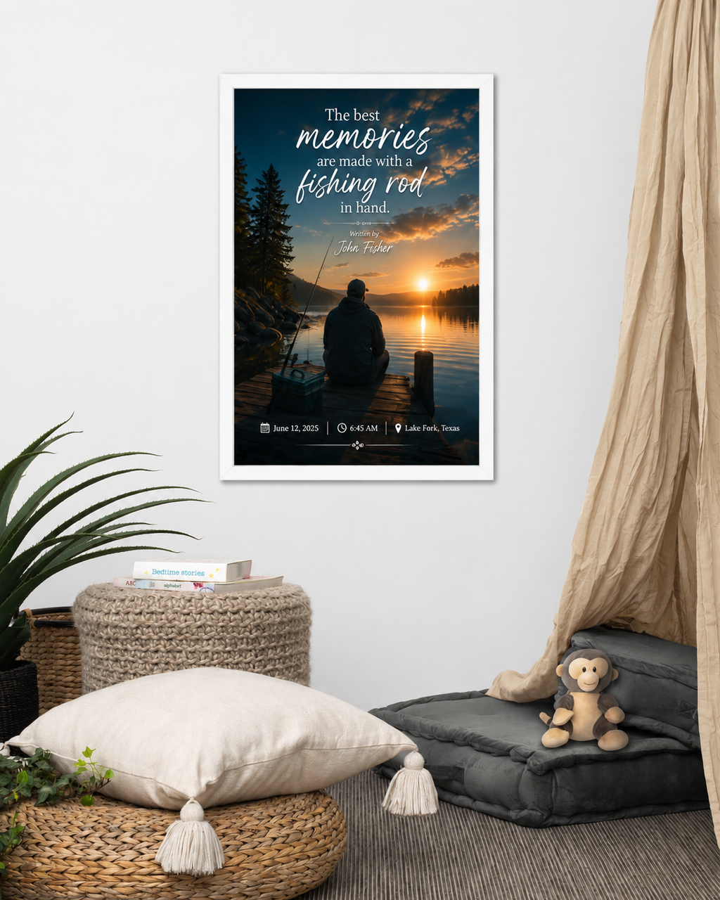 Framed photo paper poster