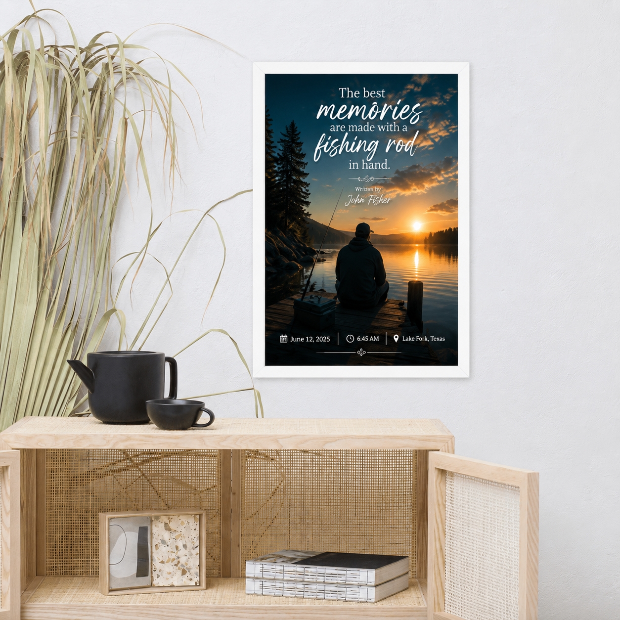 Framed photo paper poster