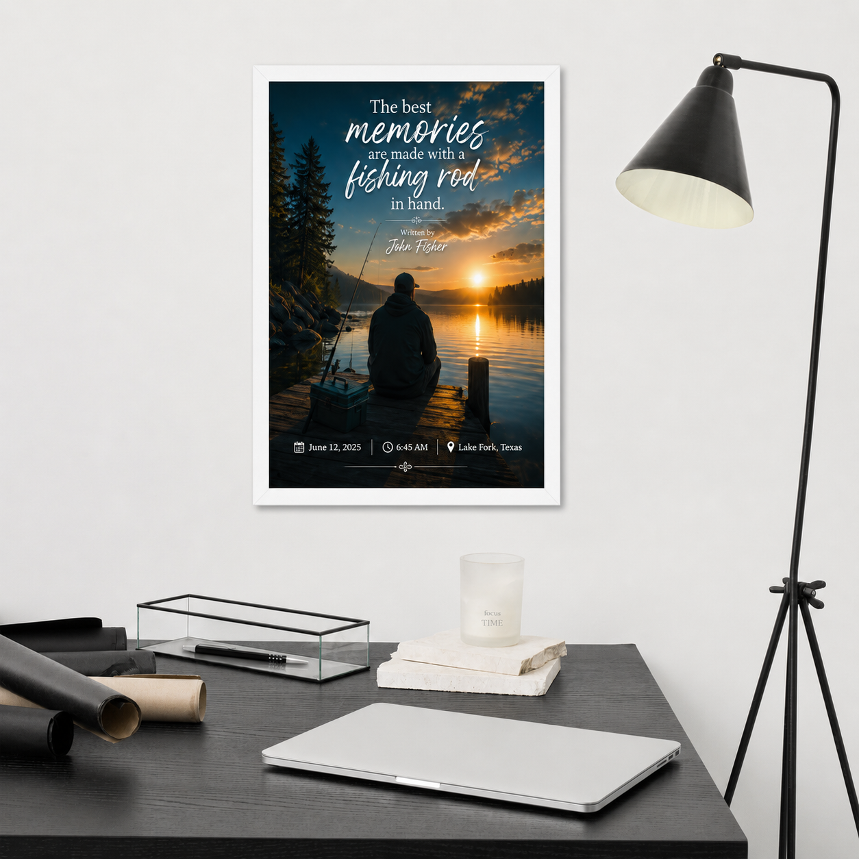 Framed photo paper poster