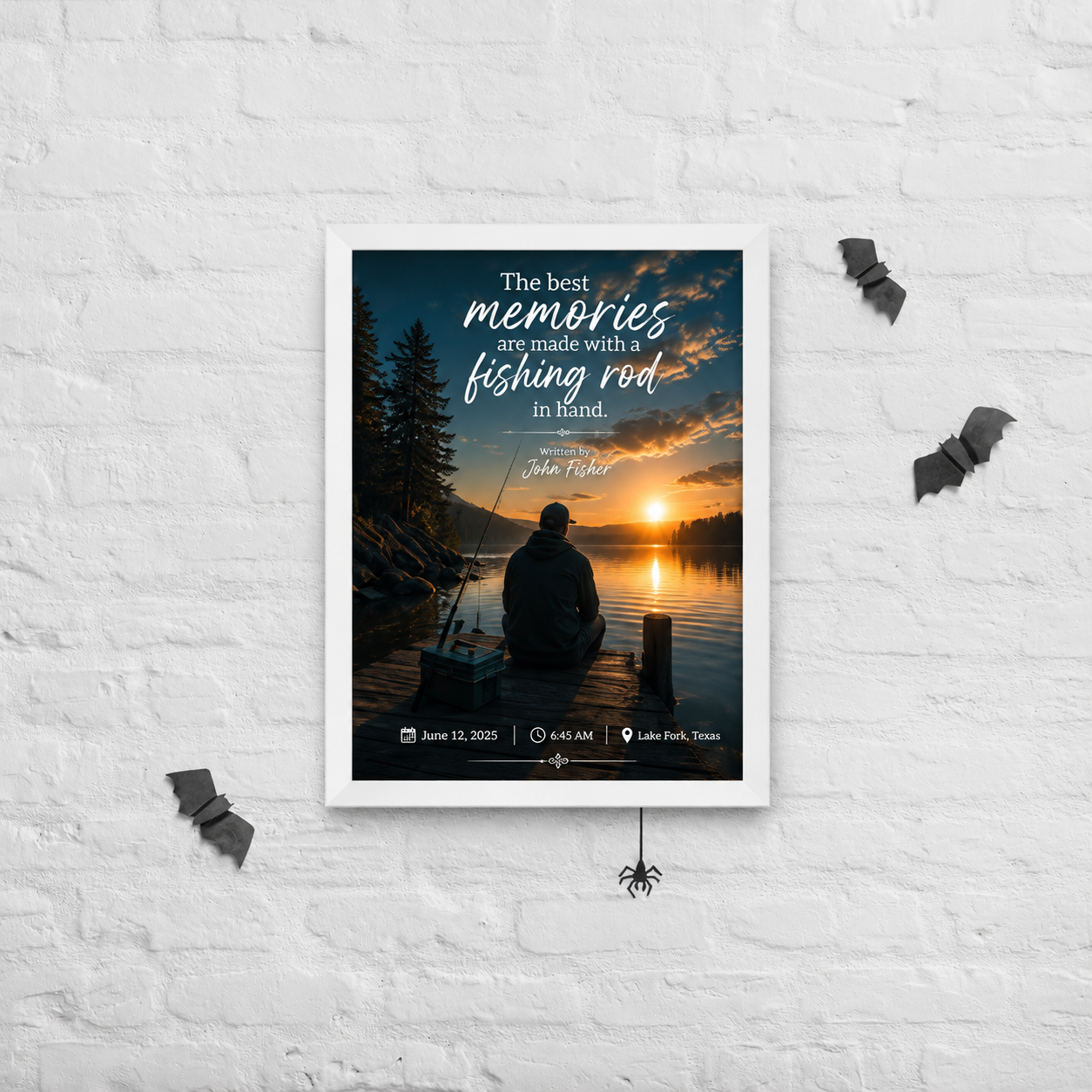 Framed photo paper poster